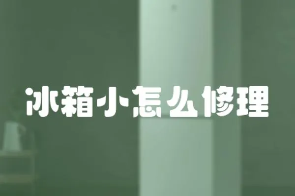 冰箱小怎么修理