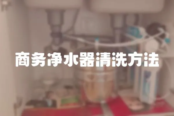 商務凈水器清洗方法