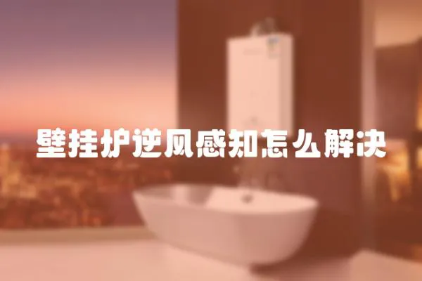 壁掛爐逆風感知怎么解決