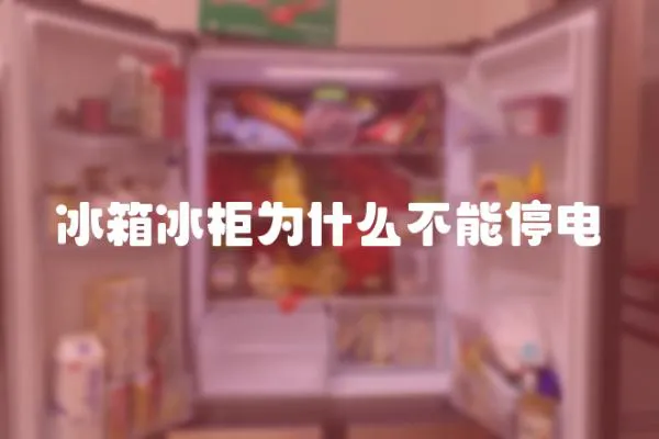 冰箱冰柜為什么不能停電