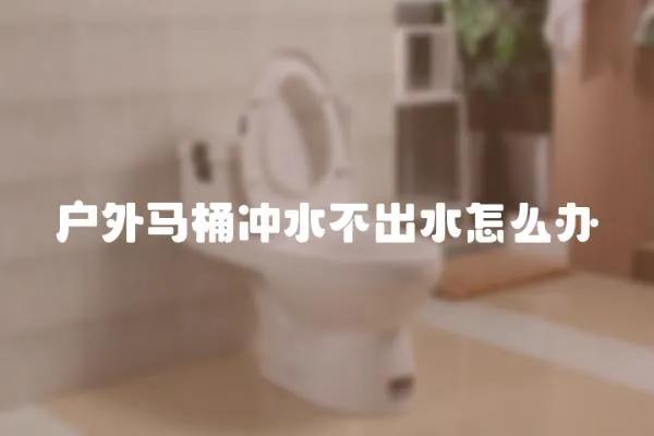 戶外馬桶沖水不出水怎么辦