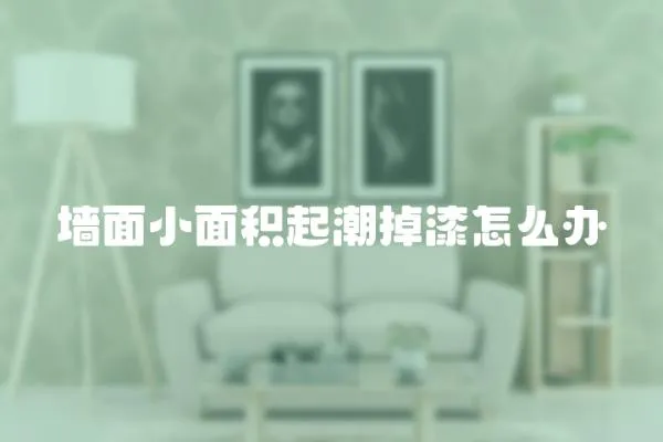 墻面小面積起潮掉漆怎么辦