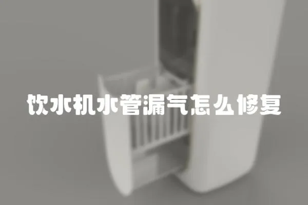 飲水機水管漏氣怎么修復