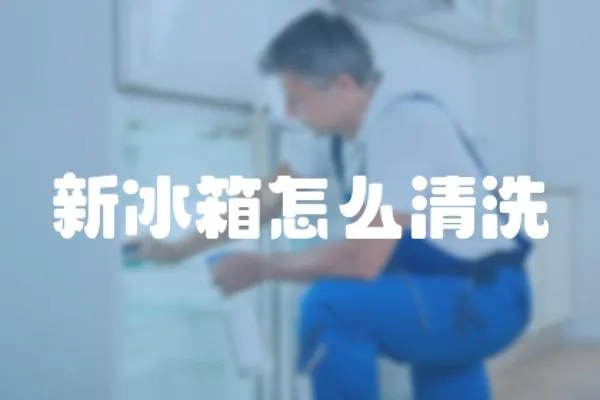 新冰箱怎么清洗