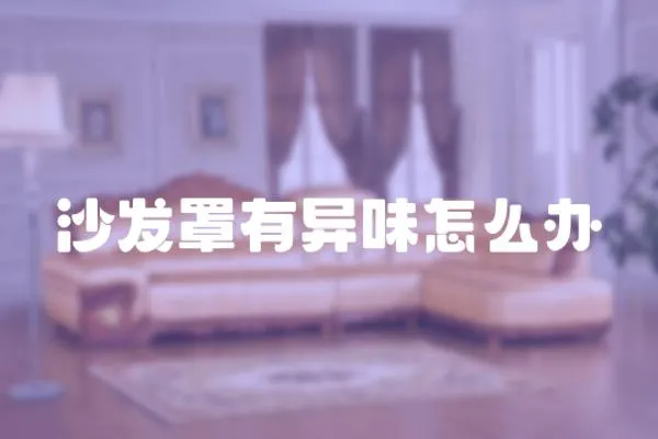 沙發(fā)罩有異味怎么辦