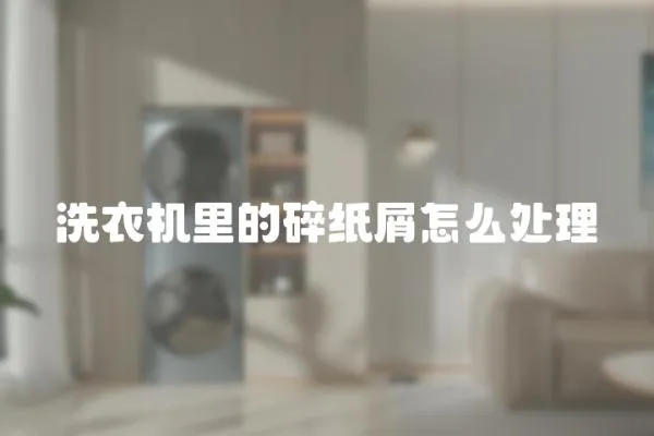 洗衣機(jī)里的碎紙屑怎么處理