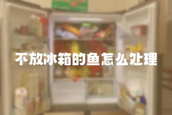 不放冰箱的魚怎么處理