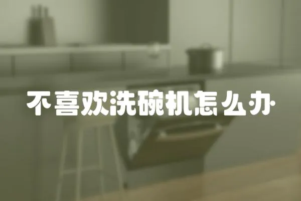 不喜歡洗碗機怎么辦