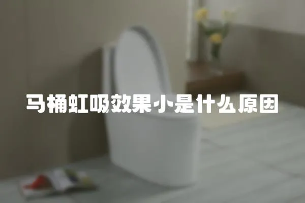 馬桶虹吸效果小是什么原因