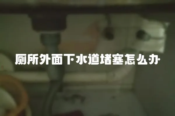 廁所外面下水道堵塞怎么辦