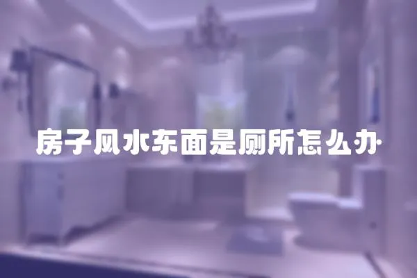 房子風水東面是廁所怎么辦