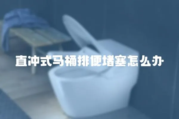 直沖式馬桶排便堵塞怎么辦
