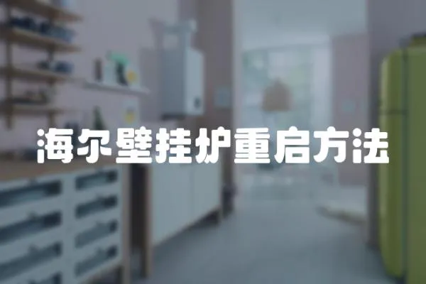海爾壁掛爐重啟方法