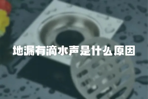 地漏有滴水聲是什么原因