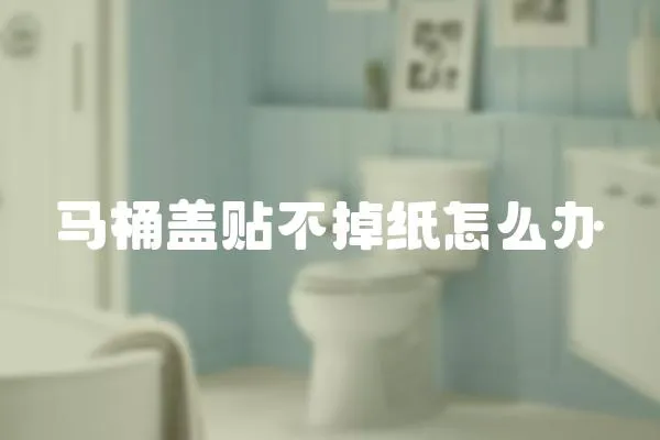 馬桶蓋貼不掉紙怎么辦