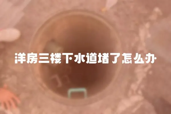 洋房三樓下水道堵了怎么辦