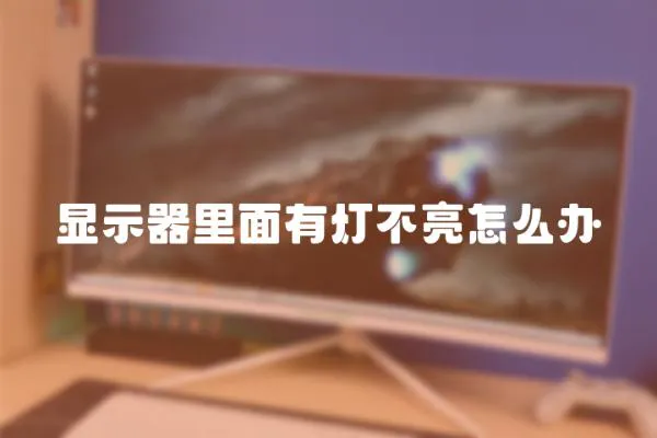 顯示器里面有燈不亮怎么辦