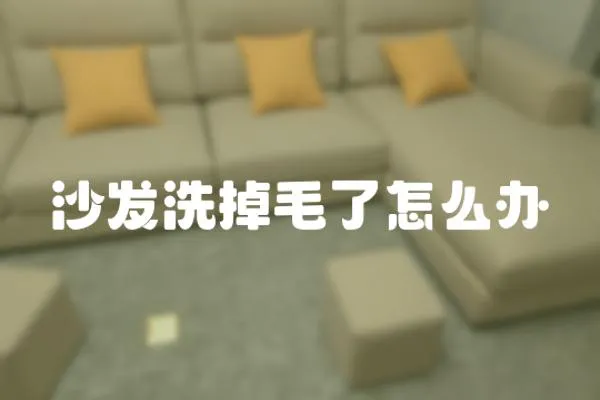 沙發洗掉毛了怎么辦