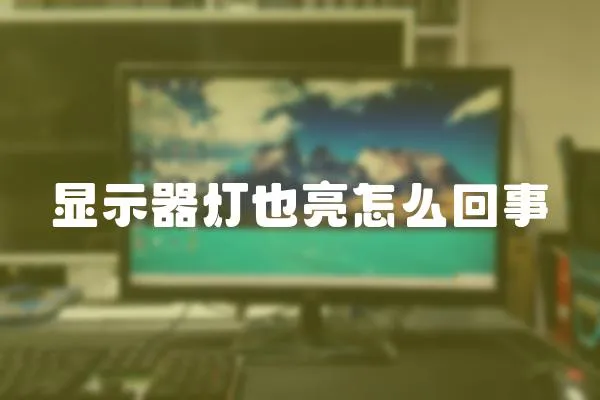 顯示器燈也亮怎么回事