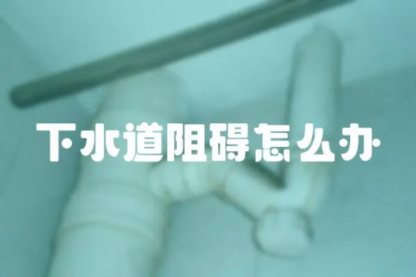 下水道阻礙怎么辦