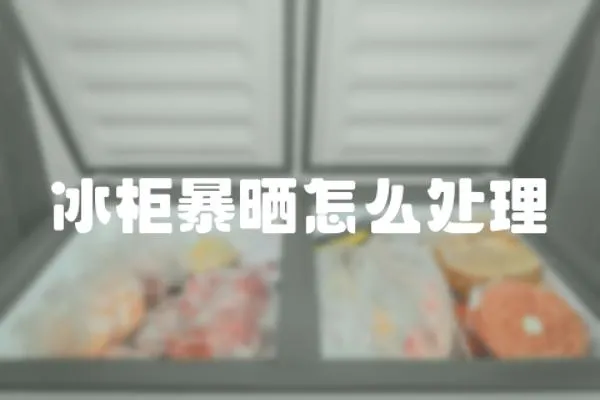 冰柜暴曬怎么處理