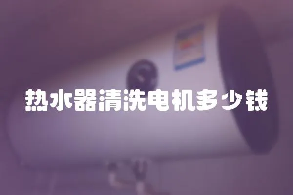 熱水器清洗電機(jī)多少錢