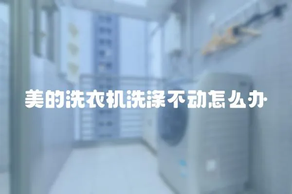 美的洗衣機(jī)洗滌不動(dòng)怎么辦