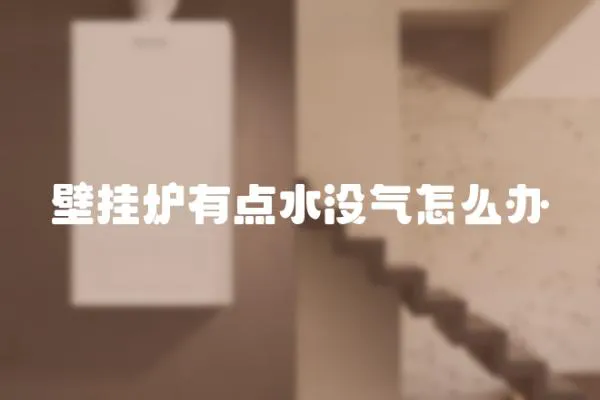 壁掛爐有點水沒氣怎么辦