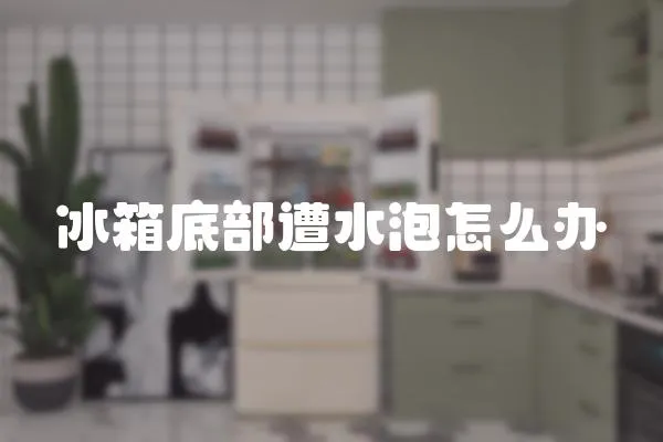 冰箱底部遭水泡怎么辦