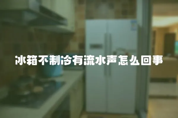 冰箱不制冷有流水聲怎么回事