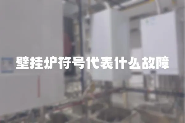 壁掛爐符號代表什么故障