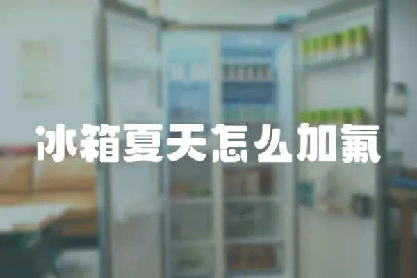 冰箱夏天怎么加氟