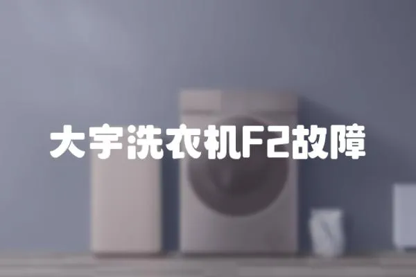 大宇洗衣機F2故障