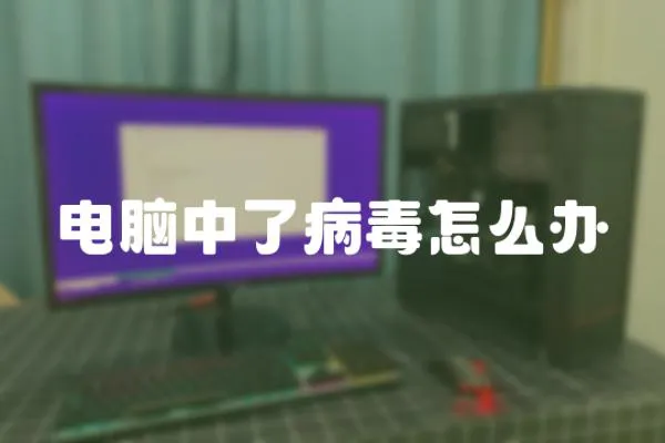 電腦中了病毒怎么辦