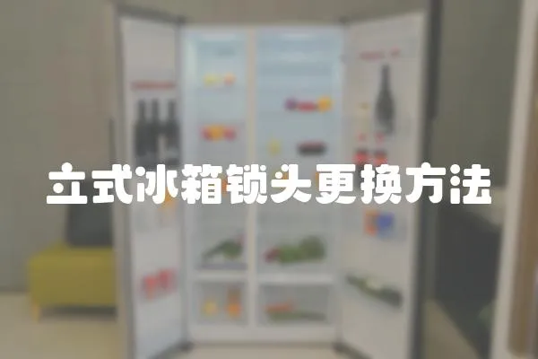 立式冰箱鎖頭更換方法