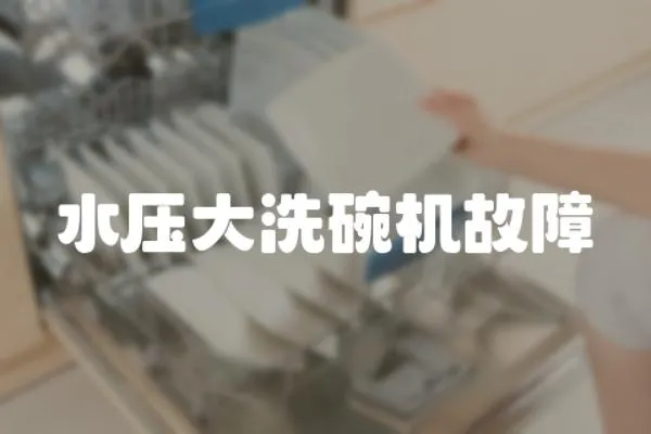 水壓大洗碗機(jī)故障