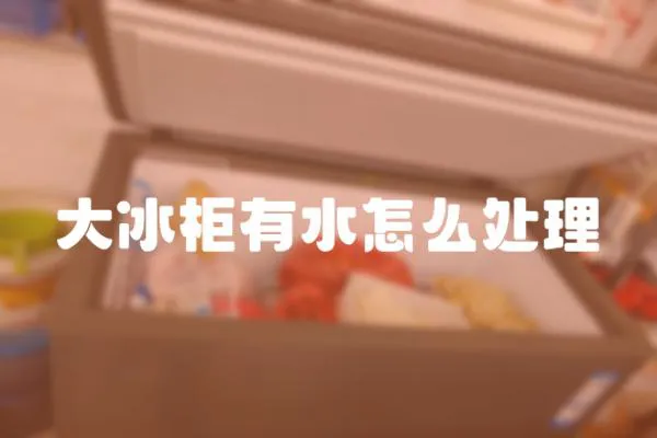 大冰柜有水怎么處理