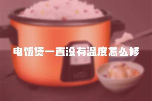 電飯煲一直沒有溫度怎么修