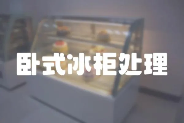 臥式冰柜處理