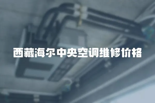 西藏海爾中央空調維修價格