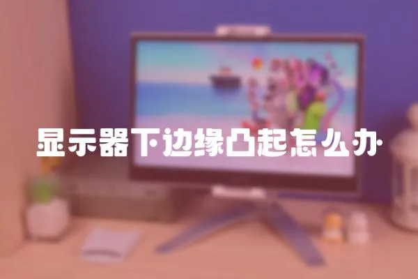 顯示器下邊緣凸起怎么辦