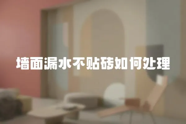 墻面漏水不貼磚如何處理