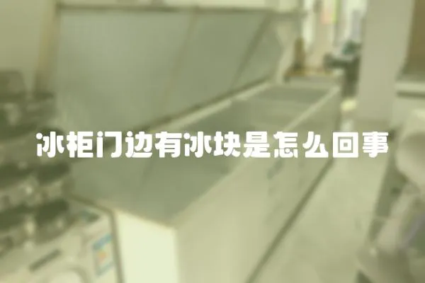 冰柜門邊有冰塊是怎么回事