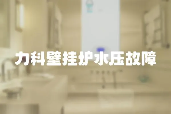 力科壁掛爐水壓故障