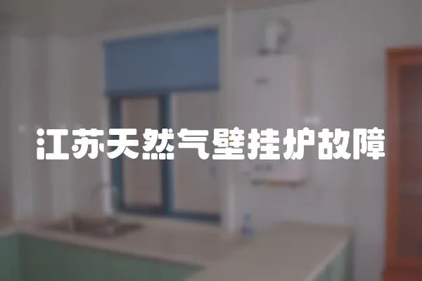 江蘇天然氣壁掛爐故障