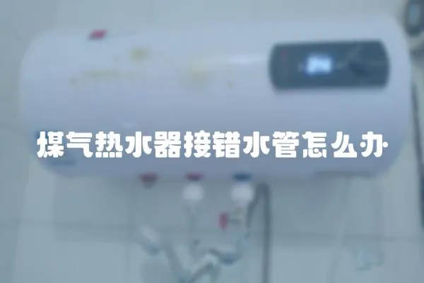 煤氣熱水器接錯水管怎么辦