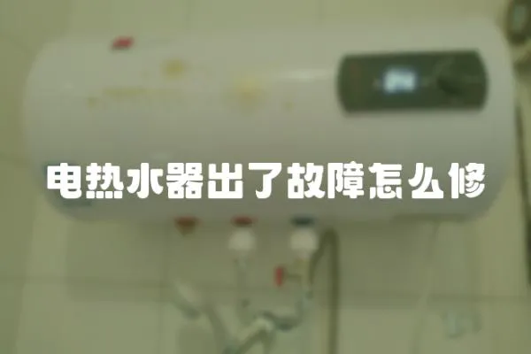 電熱水器出了故障怎么修