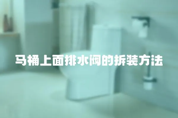 馬桶上面排水閥的拆裝方法
