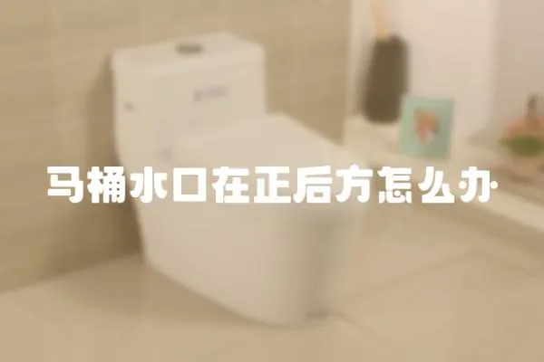 馬桶水口在正后方怎么辦