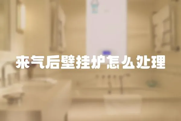 來氣后壁掛爐怎么處理